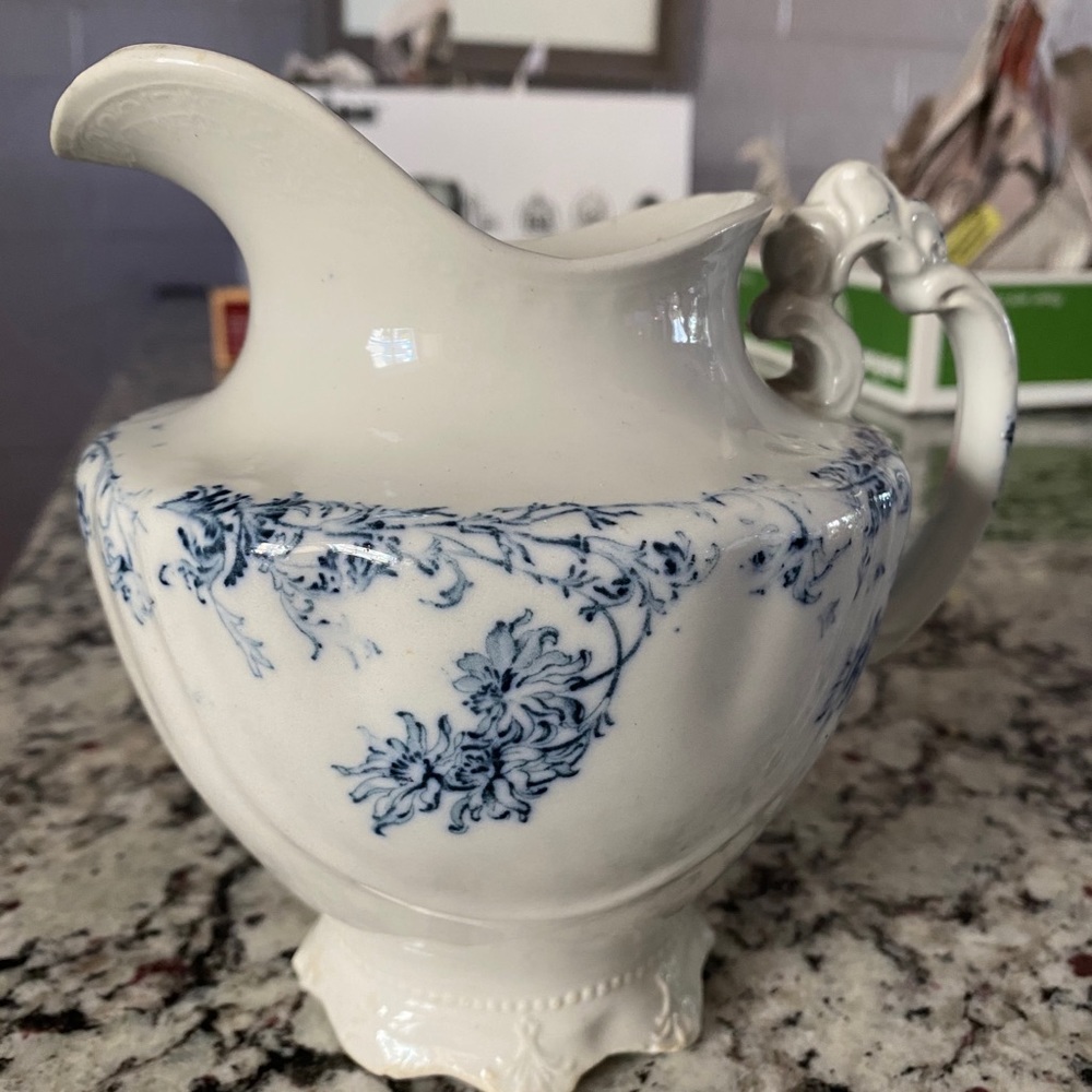 E Clentine Vintage french Ceramic Pitcher